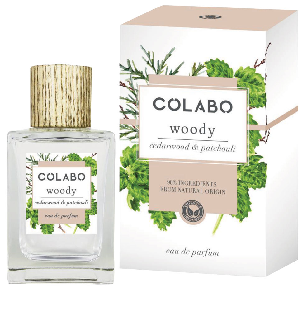 Colabo Woody Cedarwood & Patchouli  Unisex 100 ml קולבו אדפ 100 מ”ל