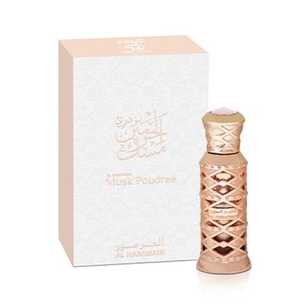 Al Haramain Musk Poudree Unisex 12 ml מאסק פודרה פרפיום אויל יוניסקס 12 מ”ל