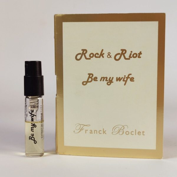 Franck Boclet Rock & Riot Be My Wife Unisexe EDP Vial 1.5 ml פרנק בוקלט רוק אנד ריוט דוגמית אדפ 1.5 מ”ל