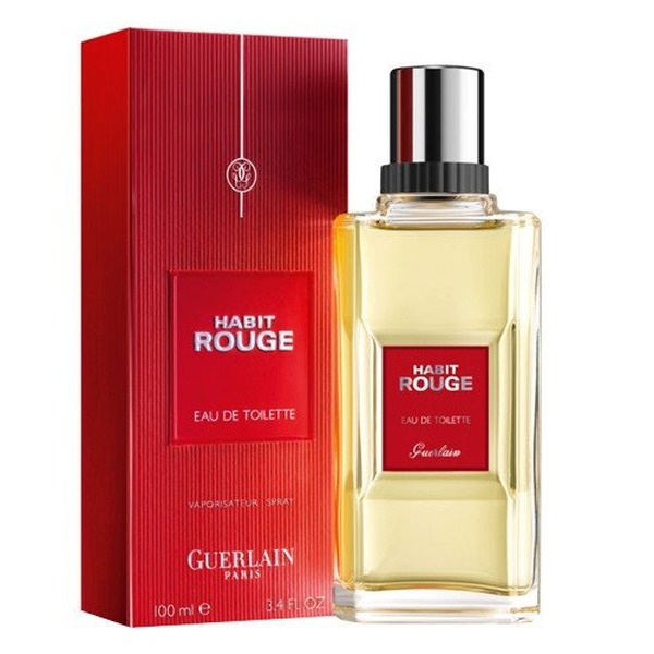 Guerlain Habit Rouge Eau De Toilette Spray 100 ml Old Packaging הביט רוג’ אדט לגבר 100 מ”ל גרלן אריזה ישנה-בושם נדיר