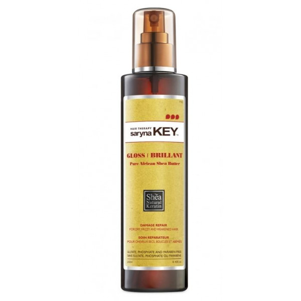 Saryna Key Pure African Shea Gloss Damage Repair Gloss 250 ml סרינה קיי שיער יבש ופגום – ספריי גלוס 250 מ”ל