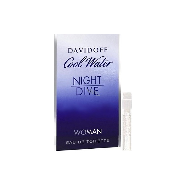 Davidoff Cool Water Night Divr Women EDT Vial 1.2ml דודוף קול ווטר אדט דוגמית 1.2 מ”ל