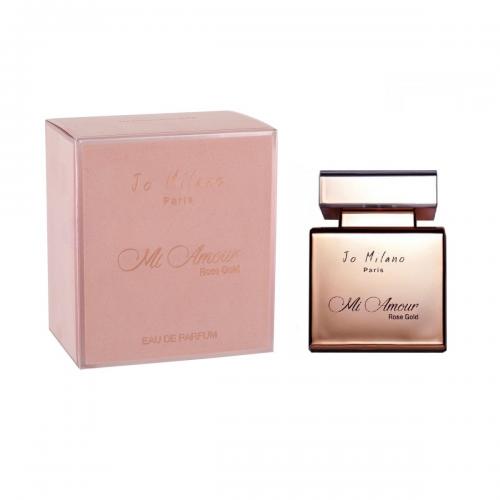 Jo Milano Mi Amour Rose Gold 100 ML Eau De Parfum Tester ג’ו מילאנו פאריס מי אמור רוז גולד לאשה בושם באריזת טסטר