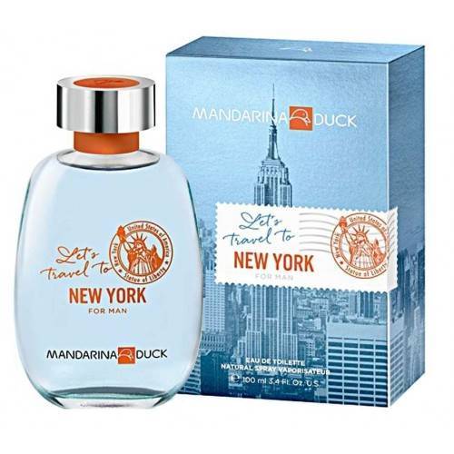 Mandarina Duck Let’s Travel To New York Man EDT 100 ml בושם לגבר מנדרינה דק לטס טרבל טו ניו יורק א.ד.ט 100 מ”ל