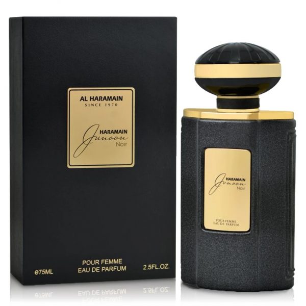 Al Haramain Junoon Noir EDP 10 ml Women travel bottle אל חרמיין ג’ונון נואר אדפ לאישה 10 מ”ל