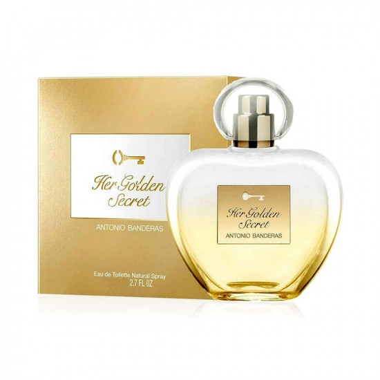 Antonio Banderas Her Golden Secret Women EDT 80 ml אנטוניו בנדרס הר גולדן סיקרט אדט לאישה 80 מ”ל