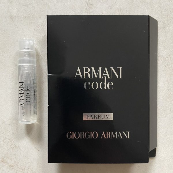 Armani Code Parfum Men VIAL 1.2 ml ארמני קוד פרפיום דוגמית 1.2 מ”ל