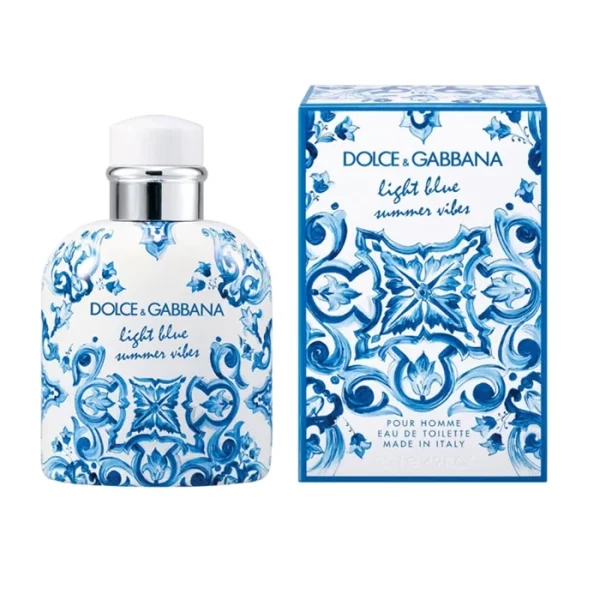 Dolce & Gabbana Light Blue Summer Vibes Pour Homme EDT 125 ml דולצה גבנה לייט בלו ויבס אדט 125 מל לגבר