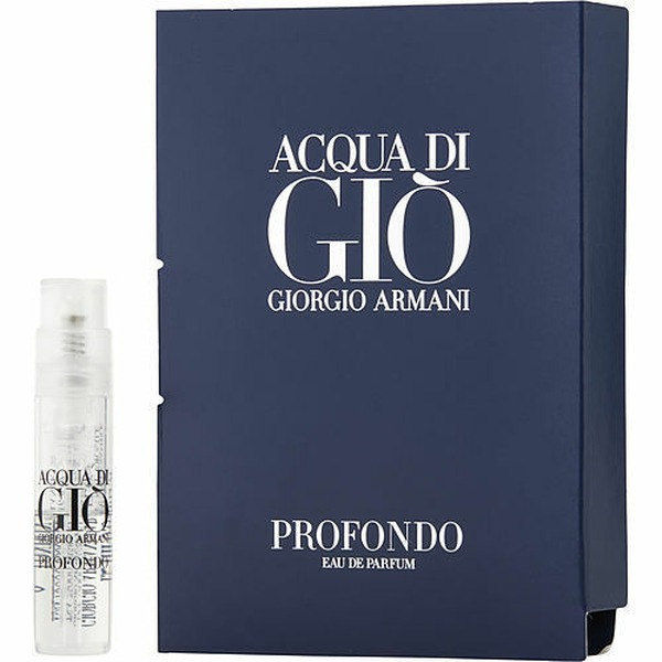 Giorgio Armani Acqua Di Gio Profondo Eau de Parfum sample 1.2 ml Vial ארמני אקוואה די ג’יו פרופונדו אדפ דוגמית 1.2 מ”ל