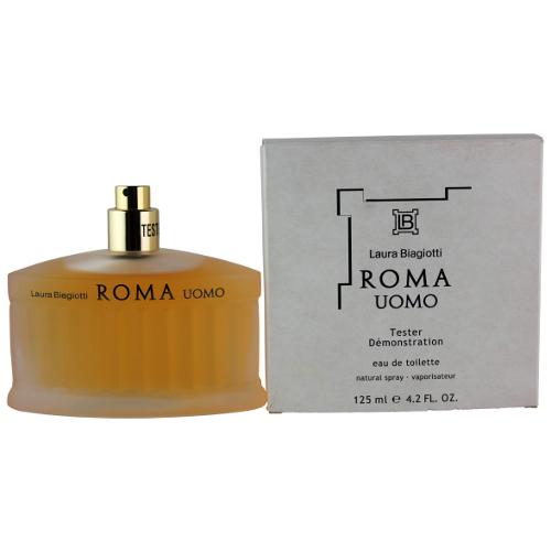 Laura Biagiotti ROMA UOMO EDT 125ml Tester טסטר רומא אדט לגבר 125 מ”ל – לאורה ביגוטי