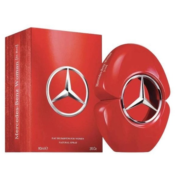 Mercedes Benz Woman In Red EDP Spray 90 ml Tester טסטר מרצדס בנץ לאישה א.ד.פ 90 מ”ל