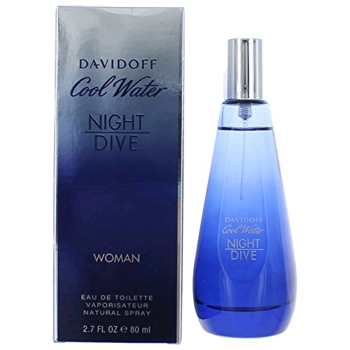 Davidoff Cool Water Night Dive Eau de Toilette Spray for Women 80 ML דוידוף קול וואטר נייט דייב אדט 80 מ”ל