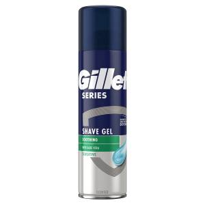 ג`ל גילוח לעור רגיש Gillette תחושה קרירה Gillette Series Sensitive Cool ג’ל גילוח 200 מ”ל