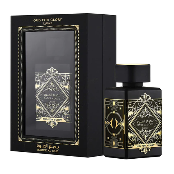 Lattafa Badee Al Oud Oud For Glory Unisex Eau De Parfum 100 ml לטאפה באדי אל אוד אוד פור גלורי אדפ יוניסקס 100 מ”ל