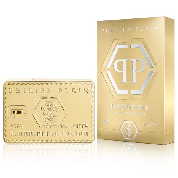 Philipp Plein No Limit$ Gold Men EDP 90 ml Tester טסטר פיליפ פליין נו לימיטס גולד אדפ לגבר 90 מ”ל