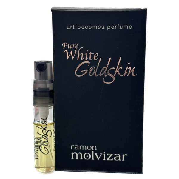 Ramon Molvizar Pure White Goldskin Unisex EDP 3 ml Vial דוגמית רמון מולויזר פיור ווייט גולדסקין אדפ יוניסקס 3 מ”ל