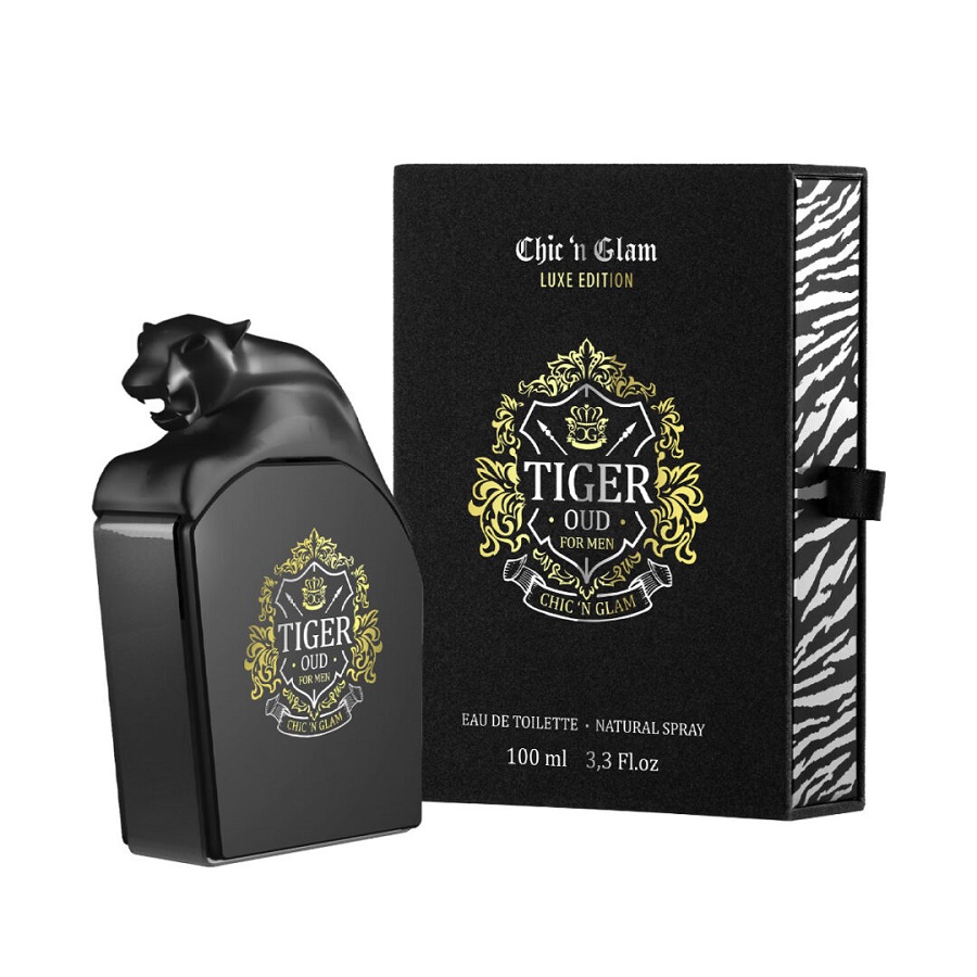 Chic ‘N Glam Men’s Luxe Edition Tiger Oud EDP שיק &גלאם לוקס טייגר אוד בושם לגבר אדפ 100 מ”ל