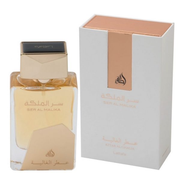 Lattafa Ser Al Malika Attar Al Ghalia Unisex Eau De Parfum 100 ml לטאפה סר אל מליקה עטר א.ד.פ 100 מ”ל יוניסקס