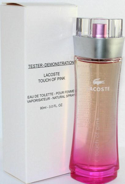 Lacoste Touch of Pink 90 ml EDT Tester טסטר טאוץ אוף פינק לקוסט אדט 90 מ”ל בושם לאשה