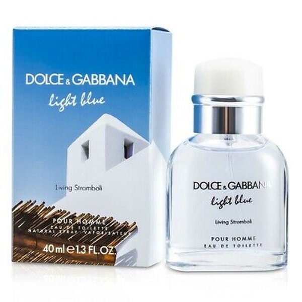 Dolce & Gabbana Light Blue Living Stromboli Eau De Toilette Spray for Men 40 ML דולצ’ה וגבאנה לייט בלו סטרמבולי אדט ספריי 40 מ”ל לגבר