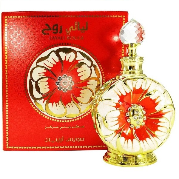 Swiss Arabian Layali Rouge Concentrated Perfume Oil 15 ml Unisex סוויס ערביאן פרפיום אויל יוניסקס 15 מ”ל