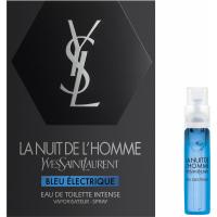 Yves Saint Laurent La Nuit de L’Homme Bleu Electrique Eau de Toilette sample 1.2 ml spray vial for men איב סאן לורן בלו אלקטריק אדט 1.2 מ”ל דוגמית