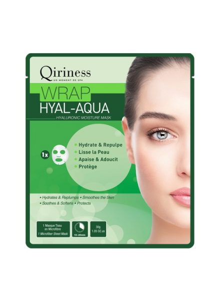 מסיכה עטיפה להענקת לחות לפנים 30גרם Qiriness Wrap Hyal-Aqua Mask