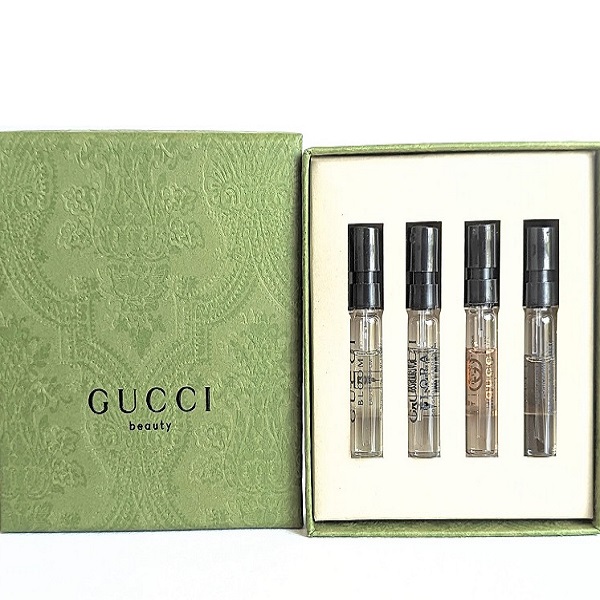 Gucci gift set 4 miniatures for men 6 ml גוצ’י סט עם 4 דוגמיות בושם לגבר