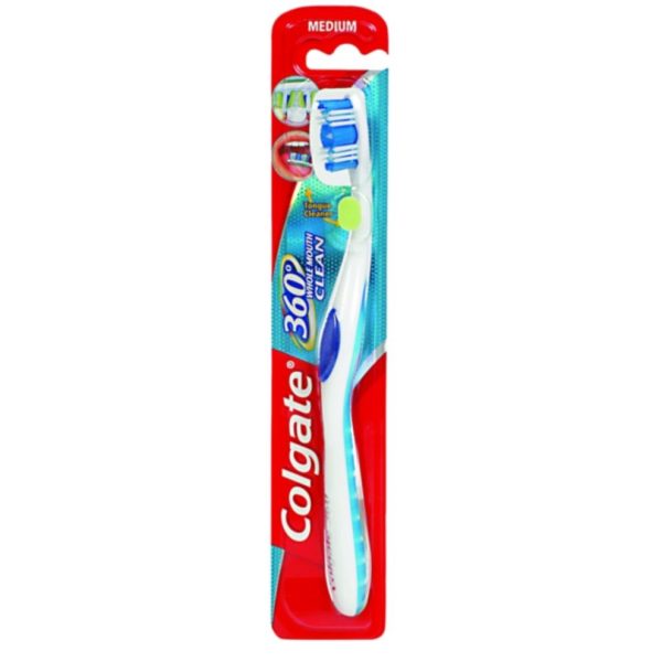 Colgate 360 Degree Medium Toothbrush מברשת שיניים 360 מדיום קולגייט