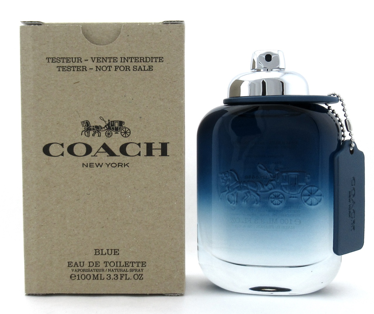 Coach Men’s Blue EDT 100ML (Tester) טסטר קואץ בלו לגבר בושם לגבר אדט 100מ”ל