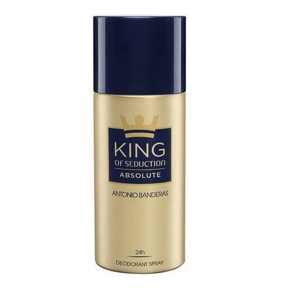 Antonio Banderas King Of Seduction Absolute Men Deodorant Spray 150 ml אנטוניו בנדרס דאודורנט ספריי לגבר 150 מל