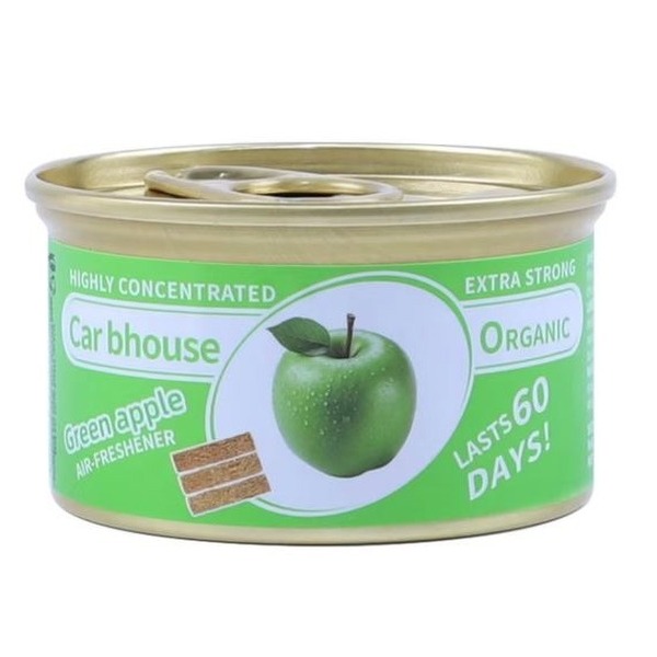 Car Bhouse Organic Air Freshener Green Apple 60 Days