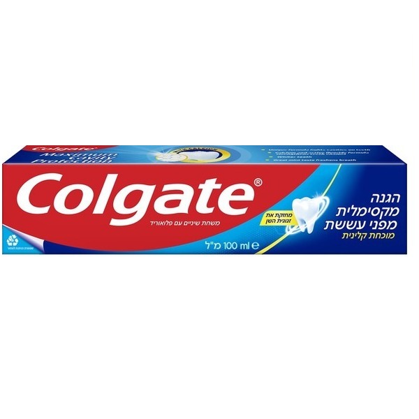 Colgate Maximum Cavity Protection Toothpaste 100 ml קולגייט משחת שיניים אדום רגיל 100 גרם