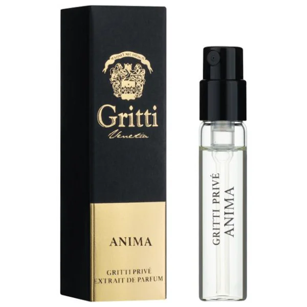 Gritti Anima Extrait De Parfum 2 ml vial דוגמית גריטי אנימה אקסטרייט דה פרפיום יוניסקס 2 מ”ל