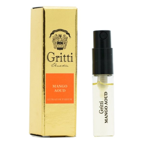 Gritti Mango Aoud Extrait De Parfum 2 ml vial דוגמית גריטי מנגו אוד אקסטרייט דה פרפיום יוניסקס 2 מ”ל