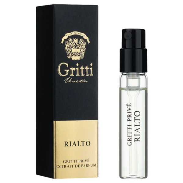 Gritti Rialto Extrait De Parfum 2 ml vial דוגמית גריטי ריאלטו אקסטרייט דה פרפיום יוניסקס 2 מ”ל