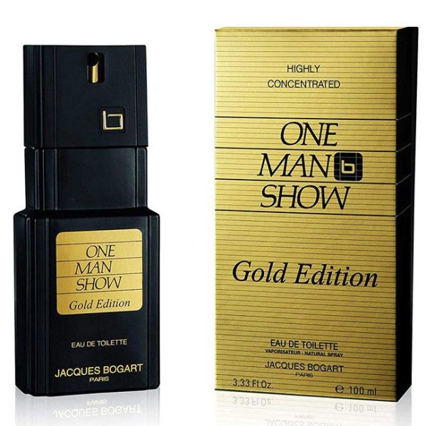 Jacques Bogart One Man Show Gold Edition Men EDT 100 ml בוגארט וואן מן שואו גולד אדישן אדט 100מ”ל בושם לגבר