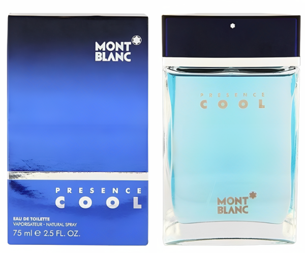 Mont Blanc Presence Cool Men EDT Spray 75 ML מון בלאן פרזנס קול בושם לגבר א.ד.ט 75 מ”ל-בושם נדיר מאוד