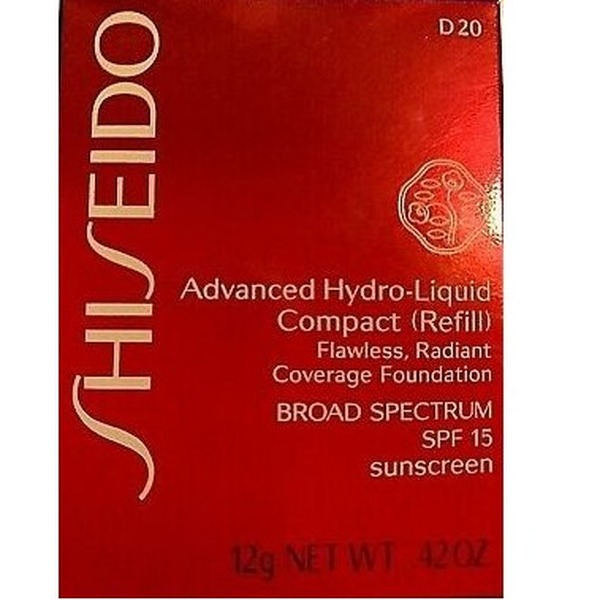 Shiseido Advanced Hydro-Liquid Compact SPF 15 Refill Color – D20 Rich Brown 12ml שיסיידו  גוון חום