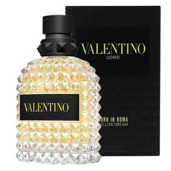 Valentino Uomo Born In Roma Yellow Dream EDT Spray 100 ML ולנטינו אומו בורן אין רומה ילו דרים אדט 100 מ”ל